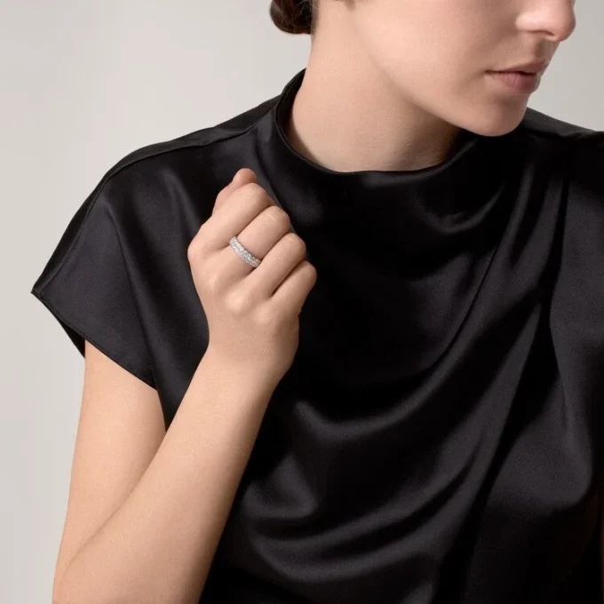 Broderie De Cartier Ehering – Weißgold, Diamanten – Cartier