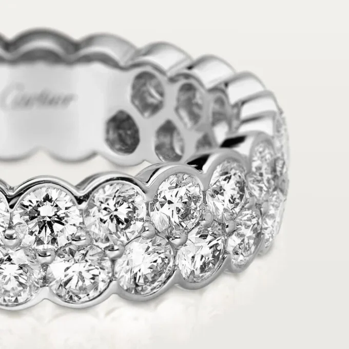 Broderie De Cartier Ehering – Weißgold, Diamanten – Cartier