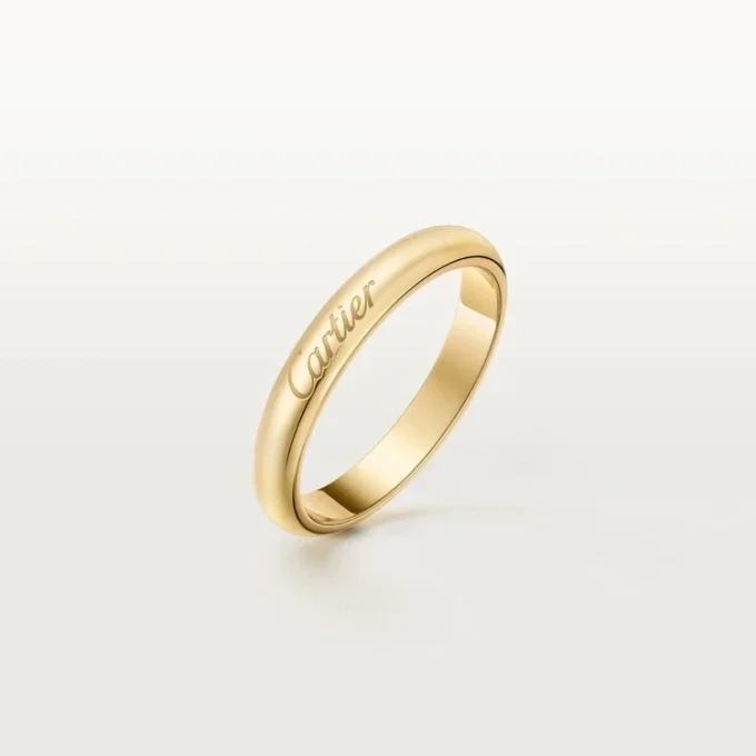 C de Cartier Ehering, 3 mm breit