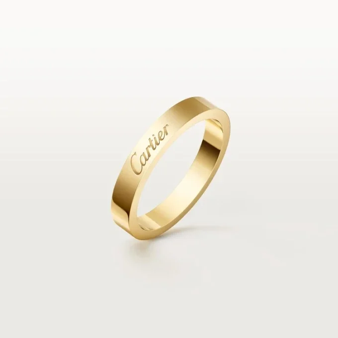 C de Cartier Ehering, 3 mm breit