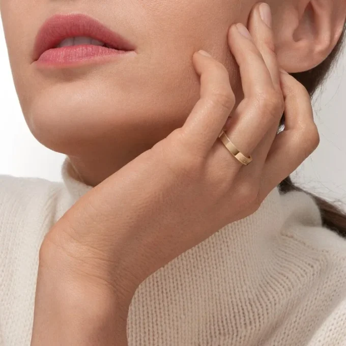 C de Cartier Ehering, 3 mm breit