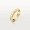 C de Cartier Ehering, 4 mm Breite, 1 Diamant