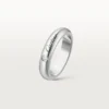 C de Cartier Ehering, 4 mm Breite, 1 Diamant