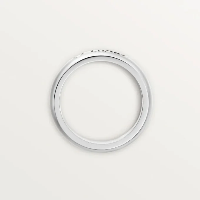 C de Cartier Ehering, 4 mm Breite, 1 Diamant