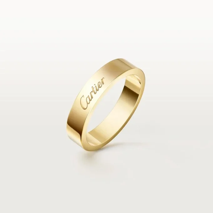 C de Cartier Ehering, 4 mm Breite