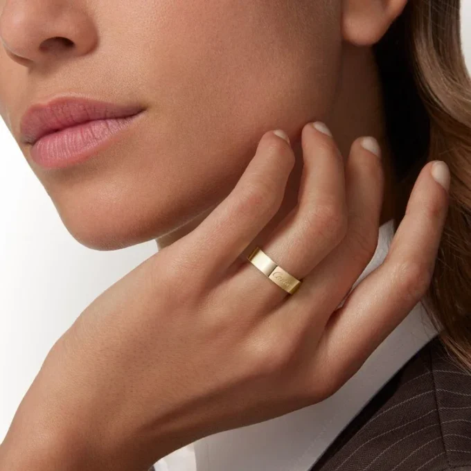 C de Cartier Ehering, 5 mm Breite