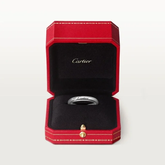 C de Cartier Ehering – Platin, Diamant – Cartier