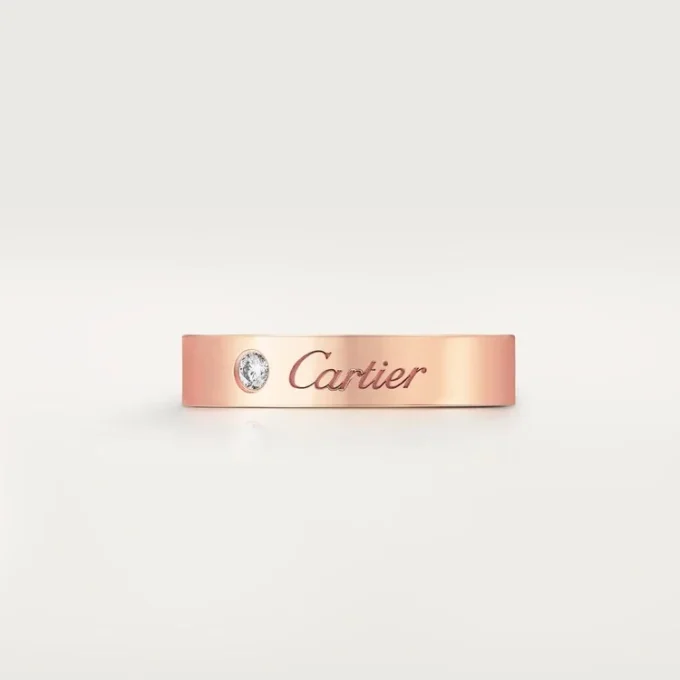 C de Cartier Ehering – Roségold, Diamant – Cartier