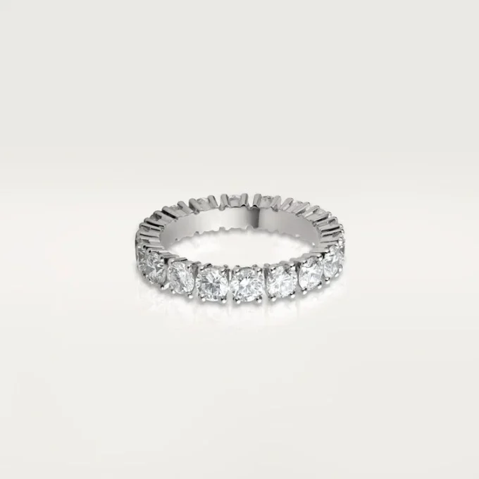 Cartier Destinee Ehering, 4,1 mm breit, pavé-besetzt