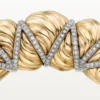 Cartier Libre Tressage Armband, Diamanten