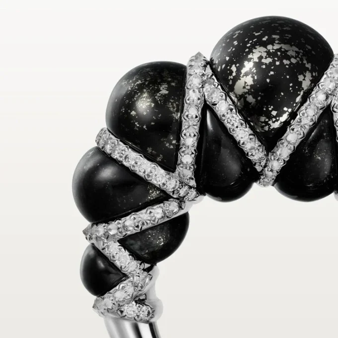 Cartier Libre Tressage Ring, Metaquartzit, Diamanten