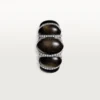 Cartier Libre Tressage Ring, Obsidian, Diamanten