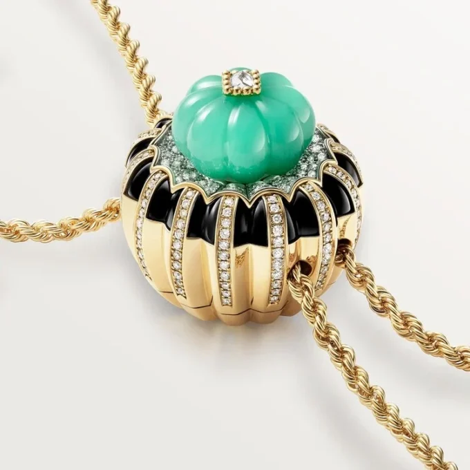 Cartier Libre Tuttitutti Halskette, Chrysopras