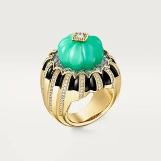Cartier Libre Tuttitutti Ring, Chrysopras, Diamanten