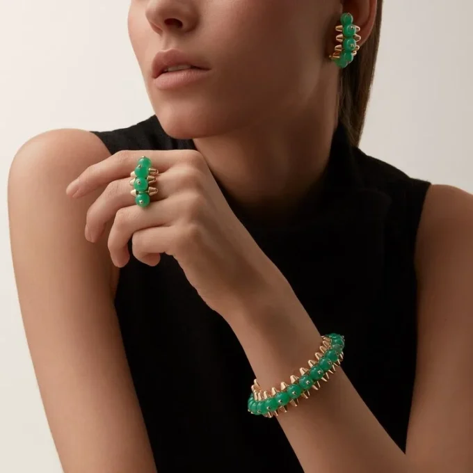 Clash de Cartier Armband, Chrysopras, extragroßes Modell