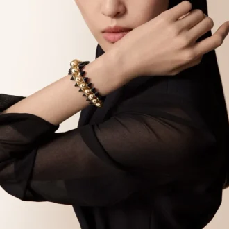 Clash de Cartier Armband, flexibel, extragroßes Modell, Onyx