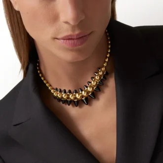 Clash de Cartier Halskette, flexibel, extragroßes Modell, Onyx