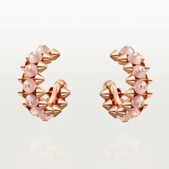 Clash de Cartier Ohrringe, rosa Chalcedon