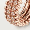 Clash de Cartier Ring, doppelreihig, pavé-gefasst
