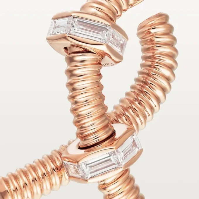 Ecrou de Cartier Rechter Ohrring – Roségold, Diamanten – Cartier