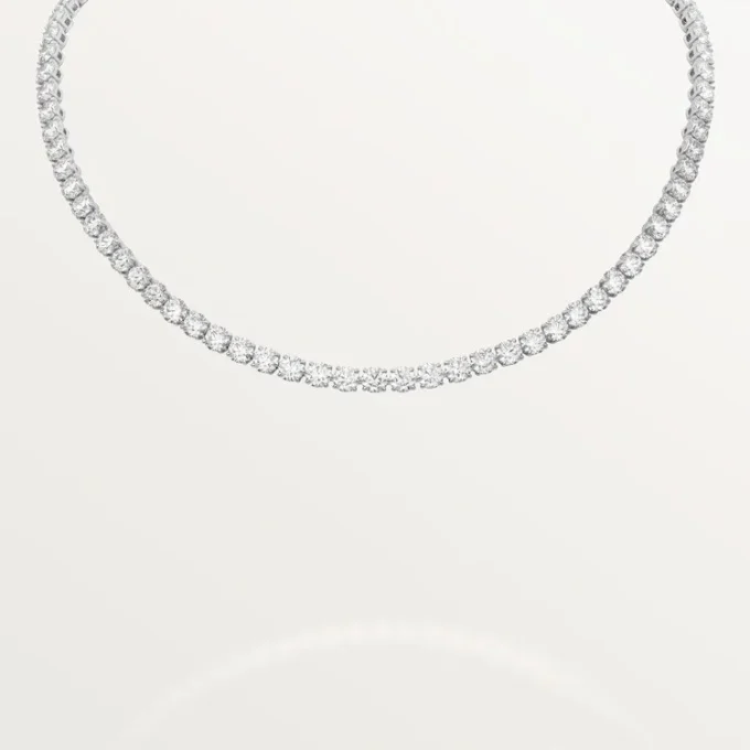 Lignes Essentielles Halskette, Diamanten im Brillantschliff