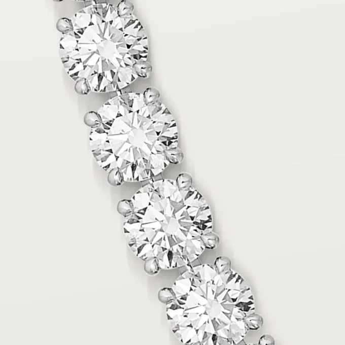 Lignes Essentielles Halskette, Diamanten im Brillantschliff