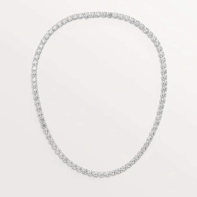 Lignes Essentielles Halskette, Diamanten im Brillantschliff