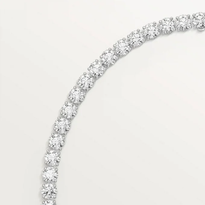 Lignes Essentielles Halskette, Diamanten im Brillantschliff
