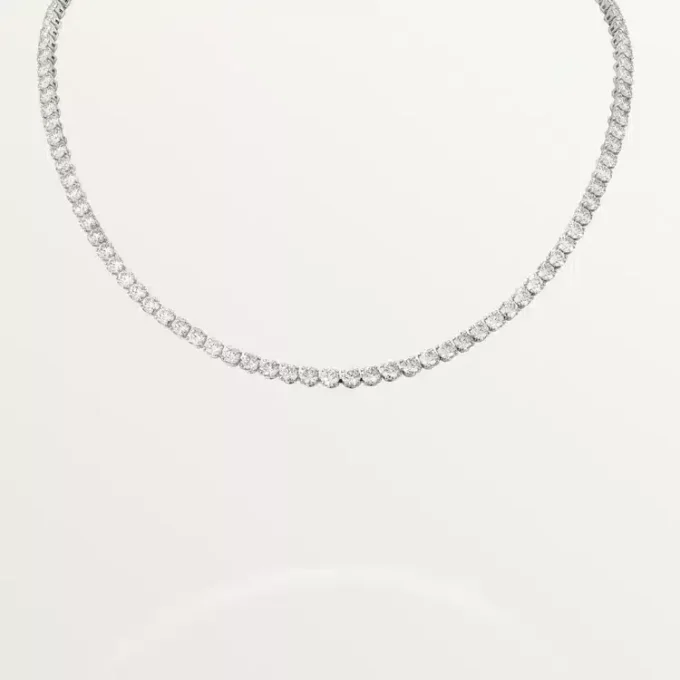 Lignes Essentielles Halskette, Diamanten im Brillantschliff