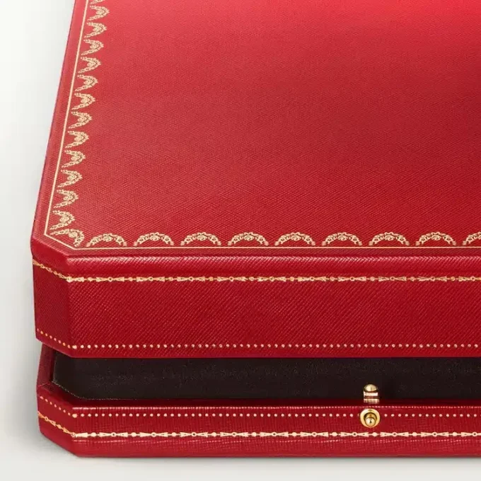 Haute Joaillerie-Halskette – Roségold, Koralle, Onyx, schwarzer Lack, Diamanten – Cartier