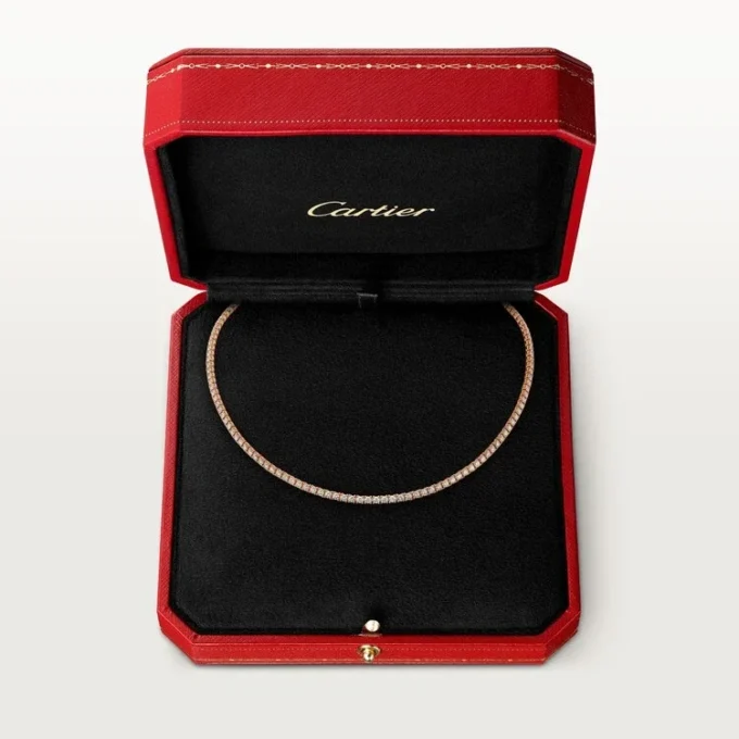 Lignes Essentielles Halskette, Diamanten im Brillantschliff