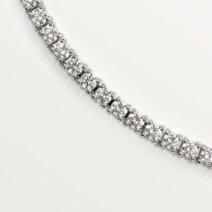 Lignes Essentielles Halskette, Diamanten im Brillantschliff