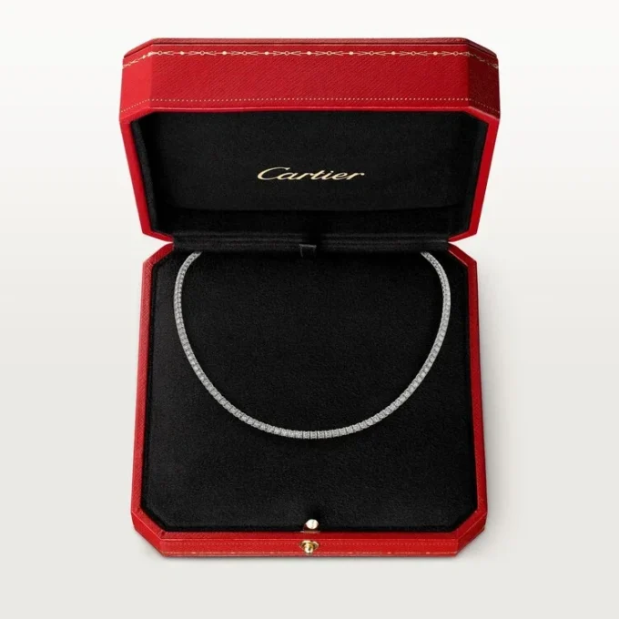 Lignes Essentielles Halskette, Diamanten im Brillantschliff