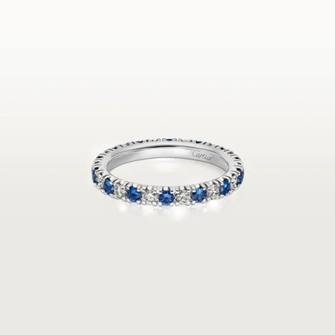 Etincelle de Cartier Ehering – Platin, Saphire, Diamanten – Cartier