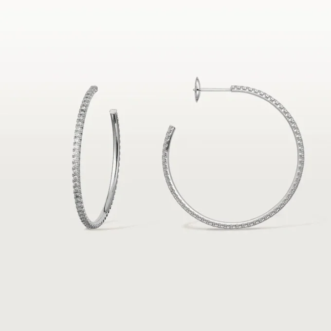 Etincelle de Cartier Ohrringe, großes Modell – Weißgold, Diamanten – Cartier