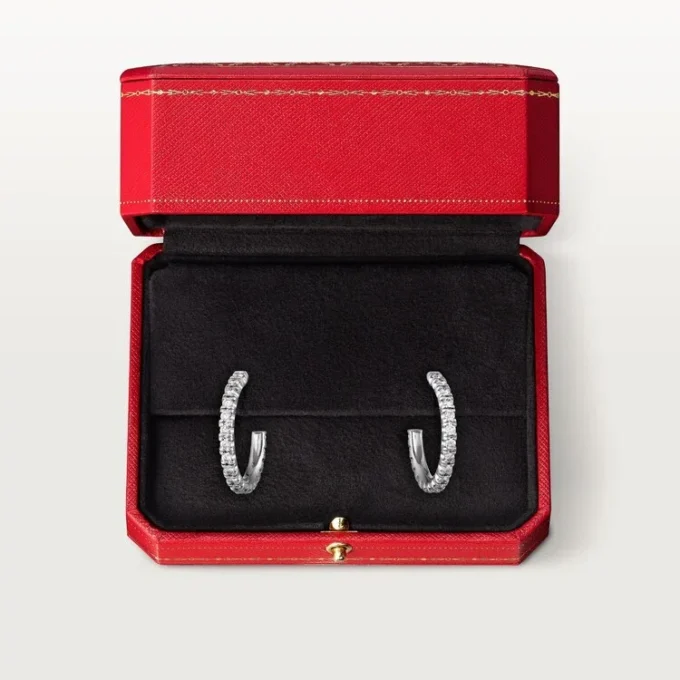 Etincelle de Cartier Ohrringe, kleines Modell – Weißgold, Diamanten – Cartier