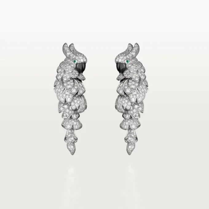 Faune Et Flore Cartier Ohrringe, pavé-gefasst