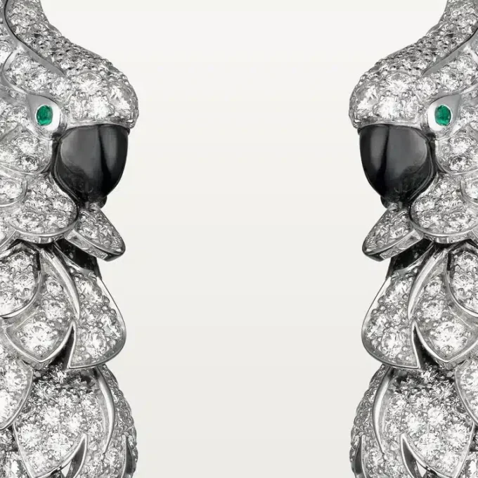 Faune Et Flore Cartier Ohrringe, pavé-gefasst