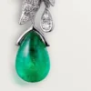 Faune Et Flore Cartier Ohrringe, Smaragd-Tropfen, pavé-gefasst