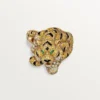 Faune Et Flore-Ring von Cartier, gelbe, orangefarbene und braune Diamanten, pavé-gefasst