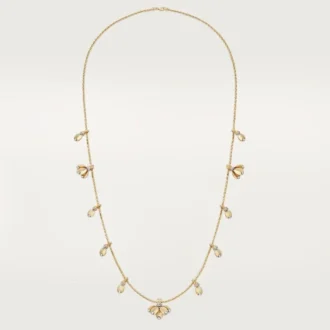 Grain De Cafe Lange Halskette, Diamanten