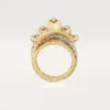Grain De Cafe Ring, Diamanten