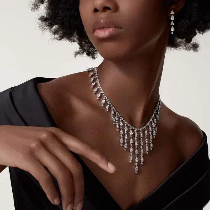 Halskette „Pluie De Cartier“, Diamanten