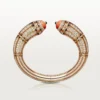 Haute Joaillerie-Armband – Roségold, Koralle, Onyx, schwarzer Lack, Diamanten – Cartier