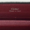 Internationale Geldbörse mit Reißverschluss, Must de Cartier – Schwarzes Kalbsleder, Palladium-Finish – Cartier
