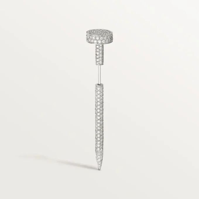 Juste un Clou Krawattennadel – Weißgold und Diamanten – Cartier