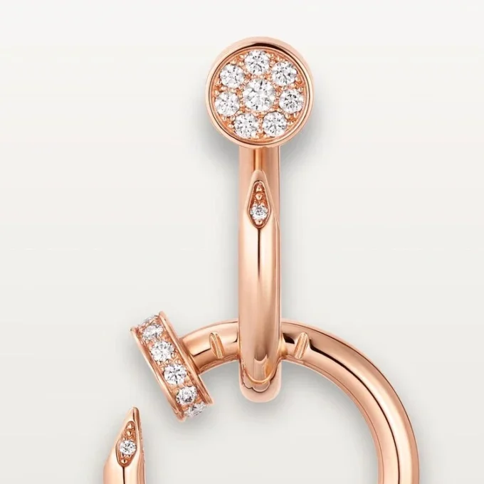 Juste un Clou Ohrringe, doppelt, Diamanten