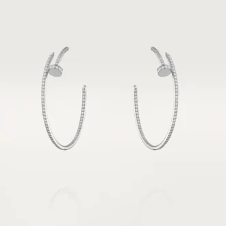Juste un Clou Ohrringe – Weißgold, Diamanten – Cartier