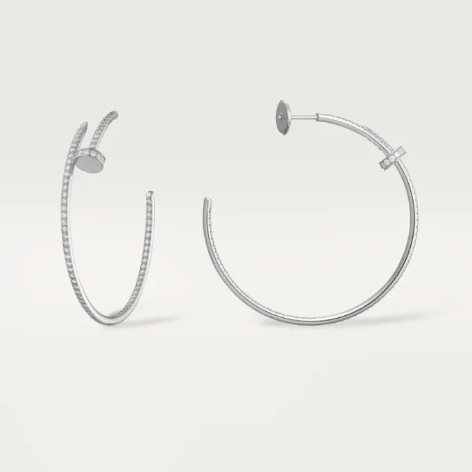 Juste un Clou Ohrringe – Weißgold, Diamanten – Cartier