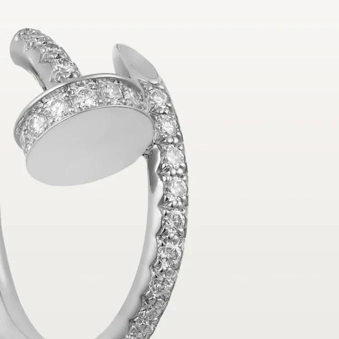 Juste un Clou Ohrringe – Weißgold, Diamanten – Cartier